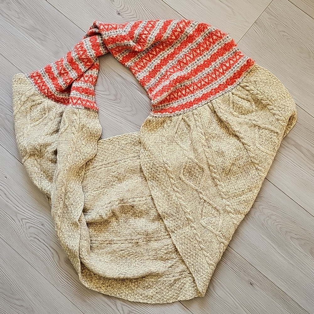 Free People Cable Knit Boho Knit Fall‎ Winter Infinity Loop Scarf